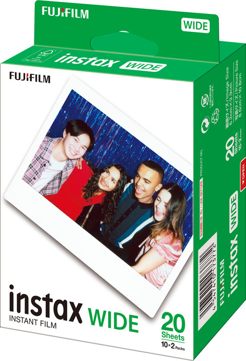 Fujifilm Instax WIDE Colorfilm Glossy (20 units) packaging