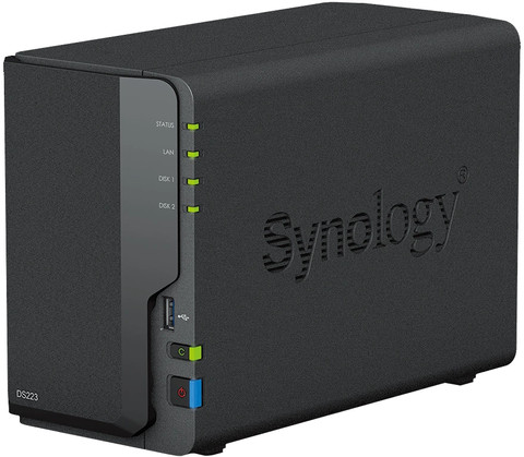 Synology DS223 linkerkant