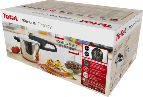 Tefal Secure 5 Trendy Snelkookpan 6 Liter + stoommandje null