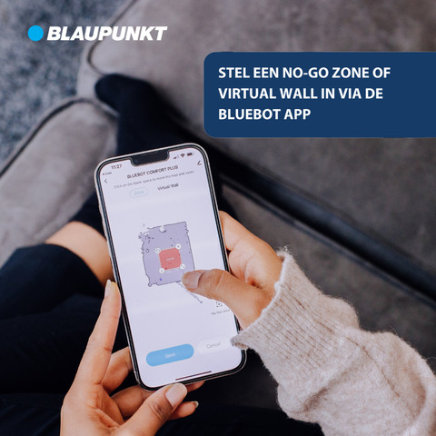 Blaupunkt Bluebot Comfort Plus product in gebruik