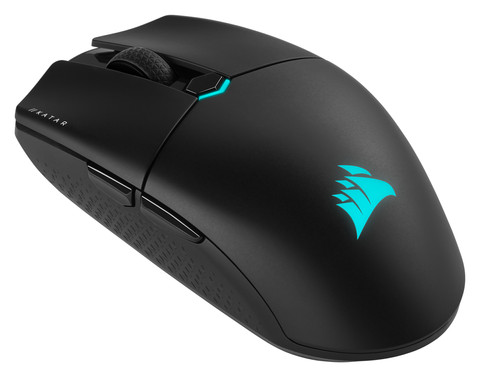 Corsair Katar Elite Wireless Gaming Muis linkerkant