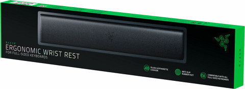 Razer Leatherette Wrist Rest for Full-Size Gaming Keyboards packaging