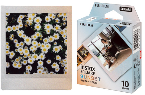 Fujifilm Instax Film Square Sunset product in gebruik