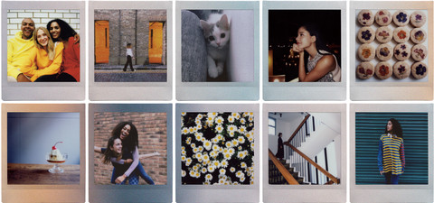 Fujifilm Instax Film Square Sunset product in gebruik