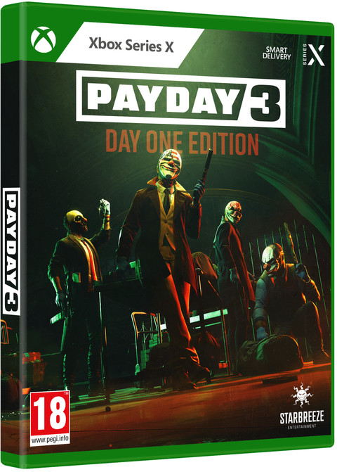 PAYDAY 3 - Day One Edition Xbox Series X packaging