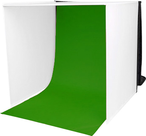 Caruba Portable Fotostudio 40 x 40 x 40 cm + LED-Leuchte (2x) rechte seite