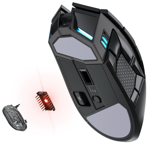 Corsair Darkstar Wireless RGB MMO Gaming Mouse null