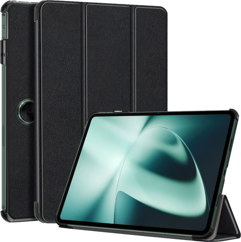 Just in Case Smart Tri-Fold OnePlus Pad Book Case Noir avant