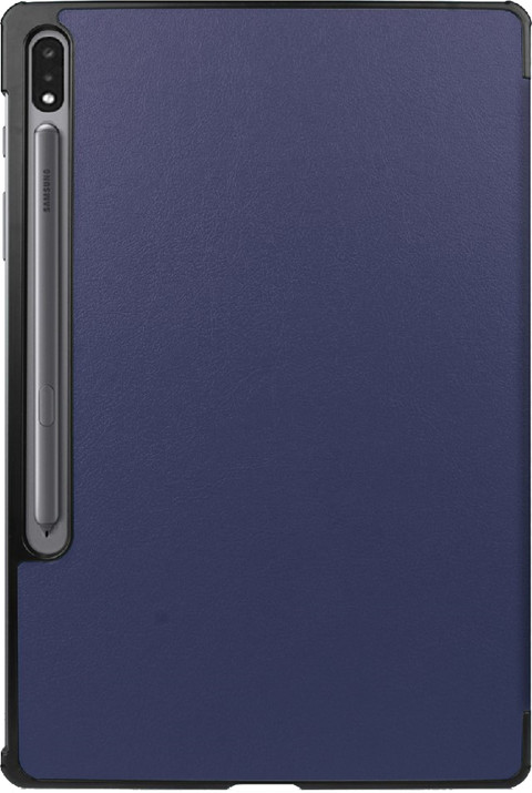 Just In Case Smart Tri-Fold Samsung Galaxy Tab S9 / S9 FE Book Case Blue back