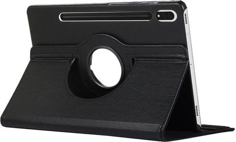 Just In Case Rotating Samsung Galaxy Tab S9 / S9 FE Book Case Black null