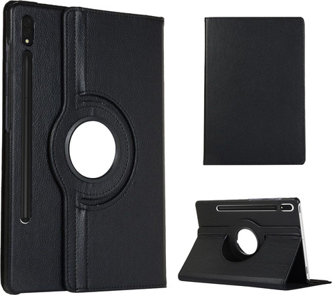 Just In Case Rotating Samsung Galaxy Tab S9 / S9 FE Book Case Black null