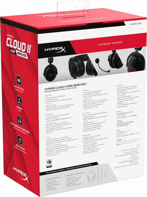 HyperX Cloud II Core Wireless Gaming Headset - Black null