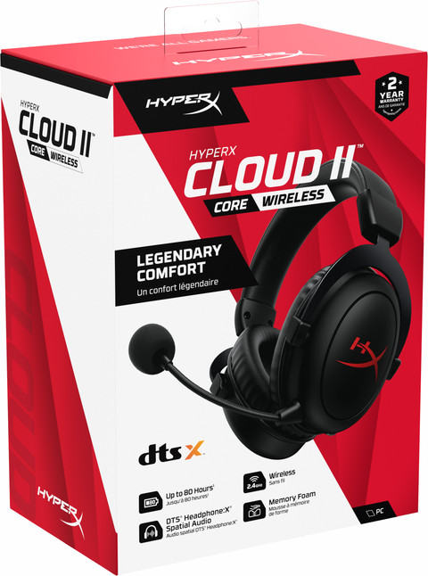 HyperX Cloud II Core Wireless Gaming Headset - Black null