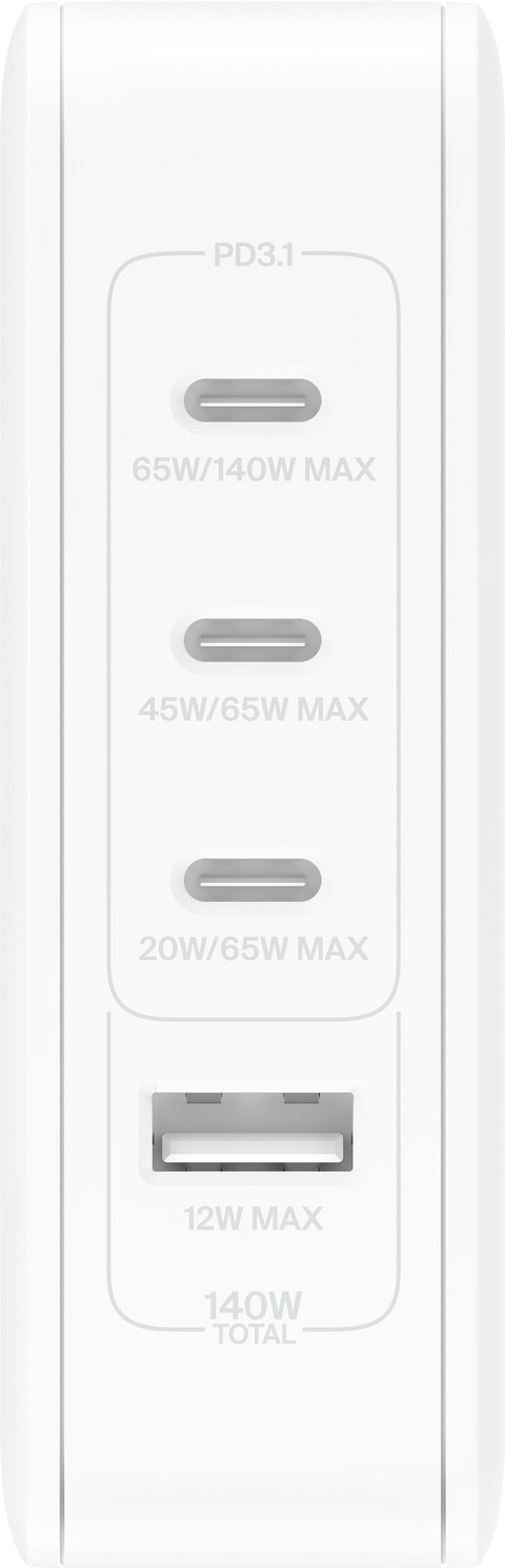 Belkin Power Delivery Power Hub met 4 Usb Poorten 140W Wit Main Image