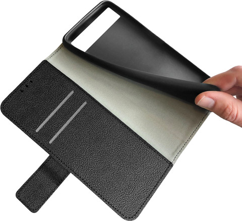 Just in Case Wallet Google Pixel 6a Book Case Zwart null