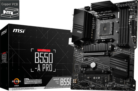 MSI B550-A PRO packaging