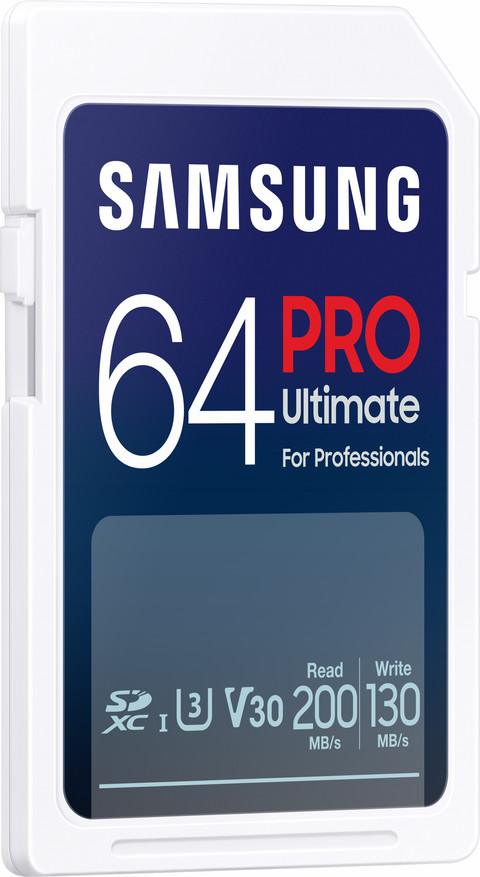 Samsung PRO Ultimate 64 GB (2023) SDXC linkerkant