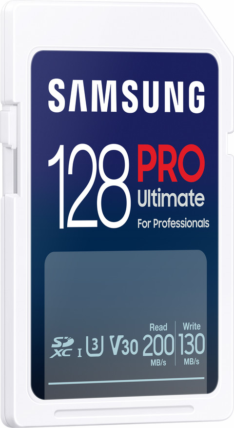 Samsung PRO Ultimate 128 GB (2023) SDXC linkerkant