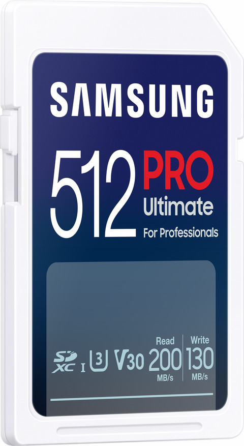 Samsung PRO Ultimate 512GB (2023) SDXC left side