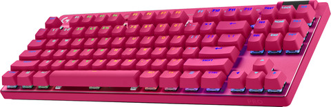 Logitech G PRO X TKL LIGHTSPEED Gaming Keyboard AZERTY Magenta null