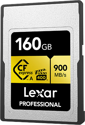 Lexar Professional GOLD 160GB CFexpress Type A right side