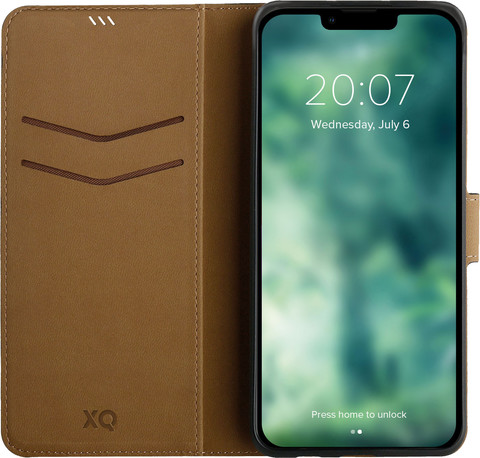 XQISIT Wallet Case Apple iPhone 15 Pro Book Case Zwart Main Image