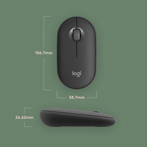 Logitech Pebble Mouse 2 M350s Graphite visual supplier