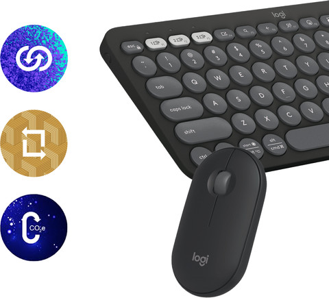 Logitech Pebble 2 Combo Qwerty Zwart visual leverancier