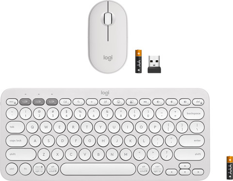 Logitech Pebble 2 Combo Qwerty Wit null