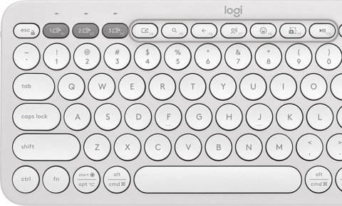 Logitech Pebble 2 Combo Qwerty Wit detail