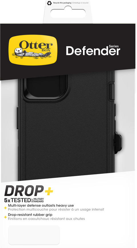 Otterbox Defender Apple iPhone 15 Back Cover Noir emballage