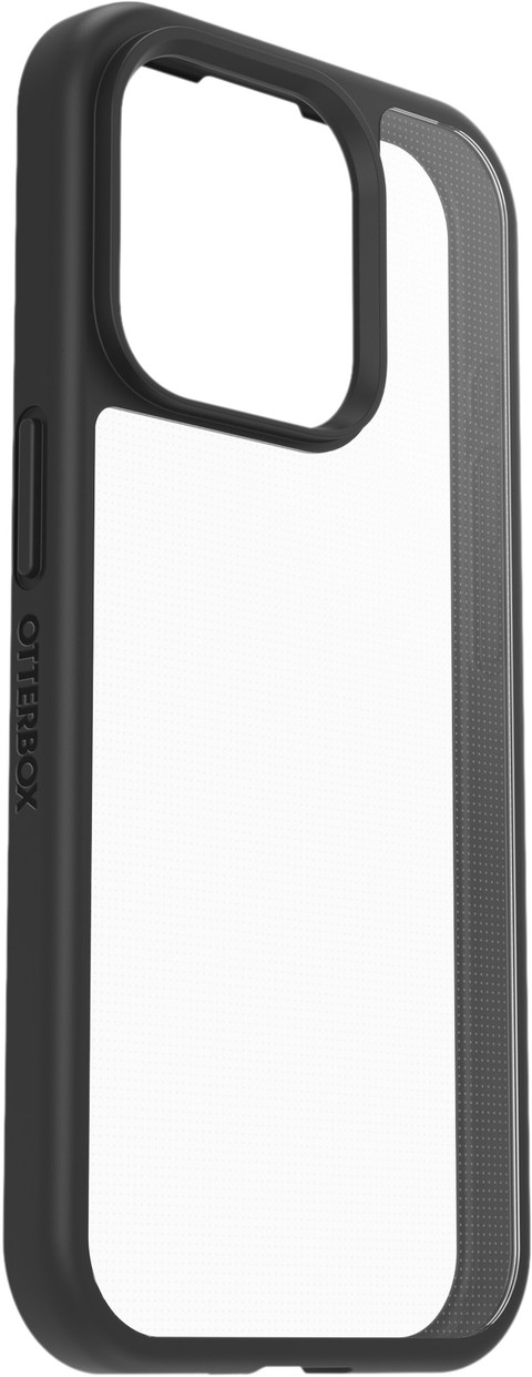 Otterbox React Apple iPhone 15 Pro Back Cover Transparant/Zwart rechterkant