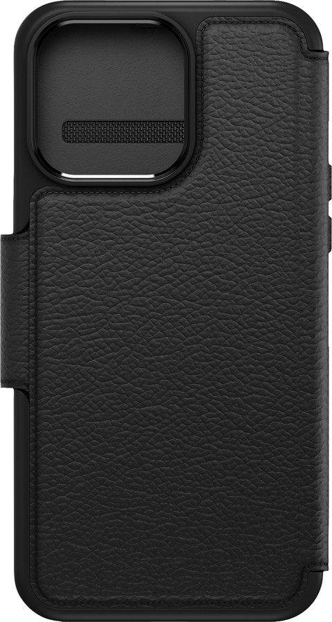 Otterbox Strada Apple iPhone 15 Pro Max Book Case Leer Zwart Met MagSafe achterkant