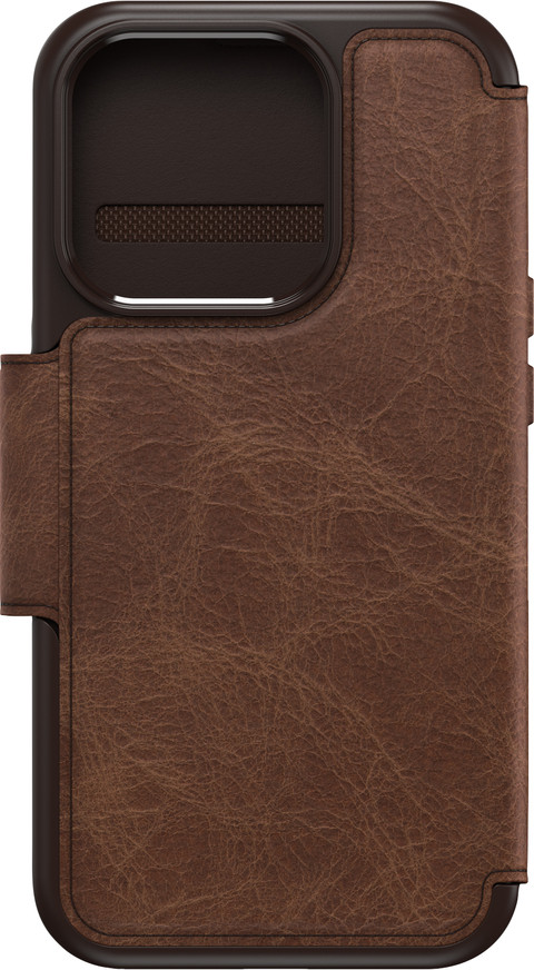 Otterbox Strada Apple iPhone 15 Pro Book Case Leer Bruin Met MagSafe achterkant