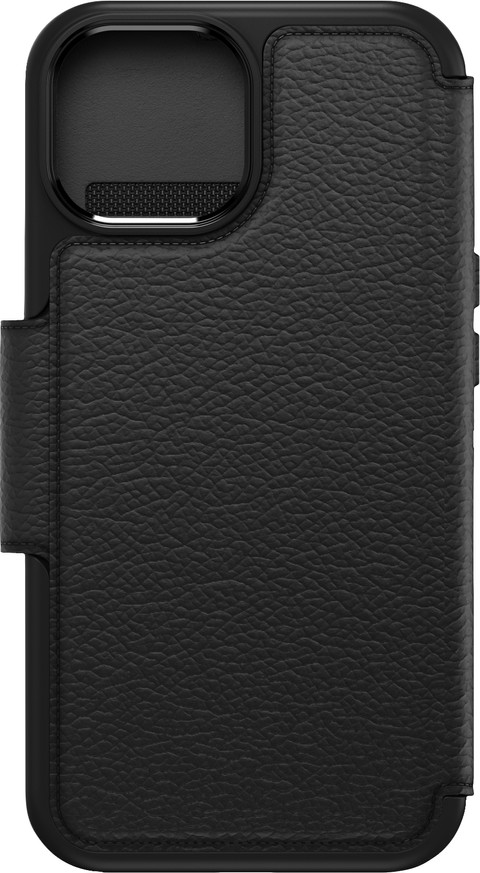 Otterbox Strada Apple iPhone 15 Book Case Cuir Noir avec MagSafe arrière