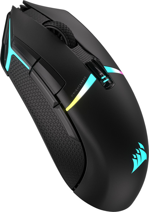 Corsair Nightsabre Wireless RGB Gaming Muis linkerkant