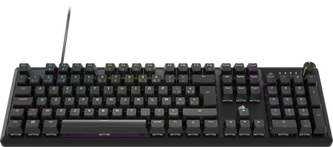 Corsair K70 RGB Core Gaming Keyboard AZERTY Black front