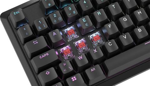 Corsair K70 RGB Core Gaming Keyboard AZERTY Black detail