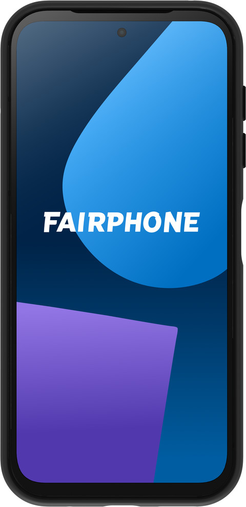 Fairphone 5 Protective Back Cover Zwart voorkant