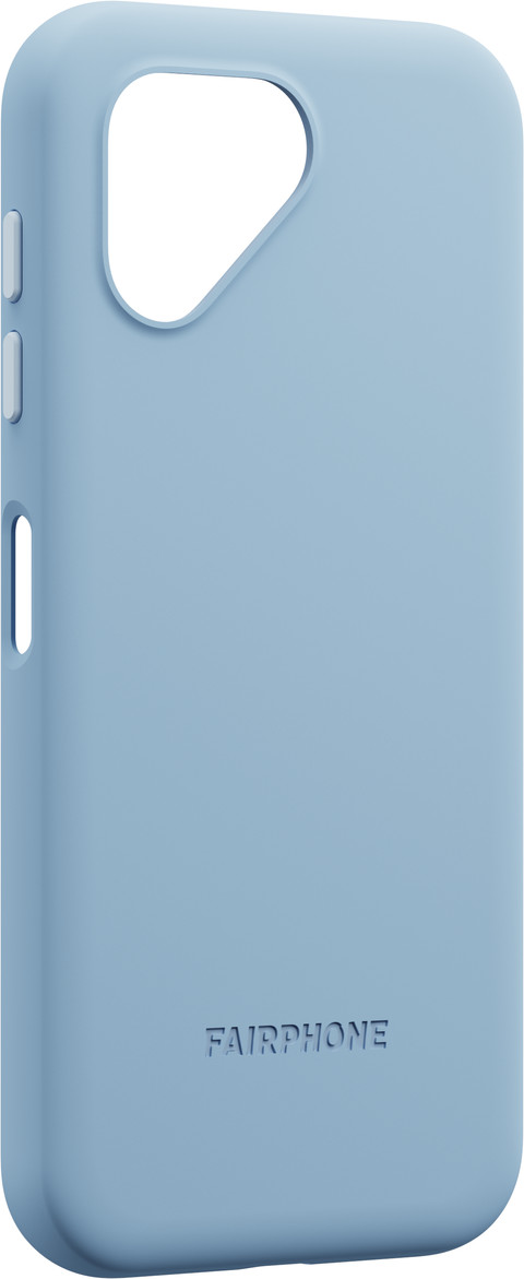 Fairphone 5 Protective Backcover Blau linke seite