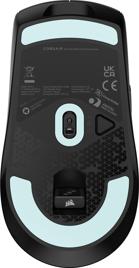 CORSAIR M75 Air Wireless Gaming Mouse bottom