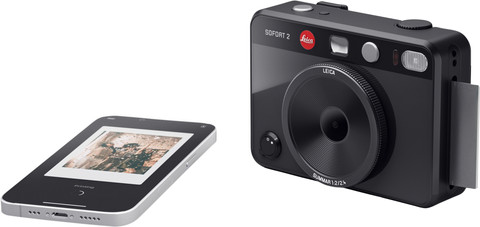 Leica Sofort 2 Zwart product in gebruik