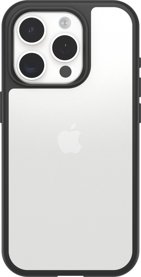 Otterbox React Apple iPhone 15 Pro Back Cover Transparant/Zwart achterkant