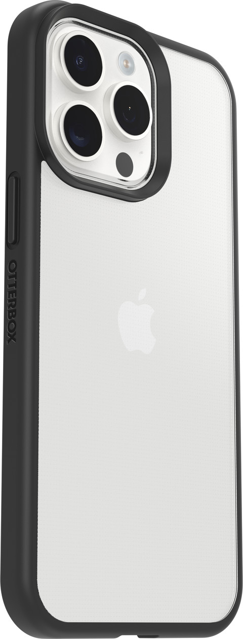 OtterBox React Apple iPhone 15 Pro Max Back Cover Transparent/Black right side