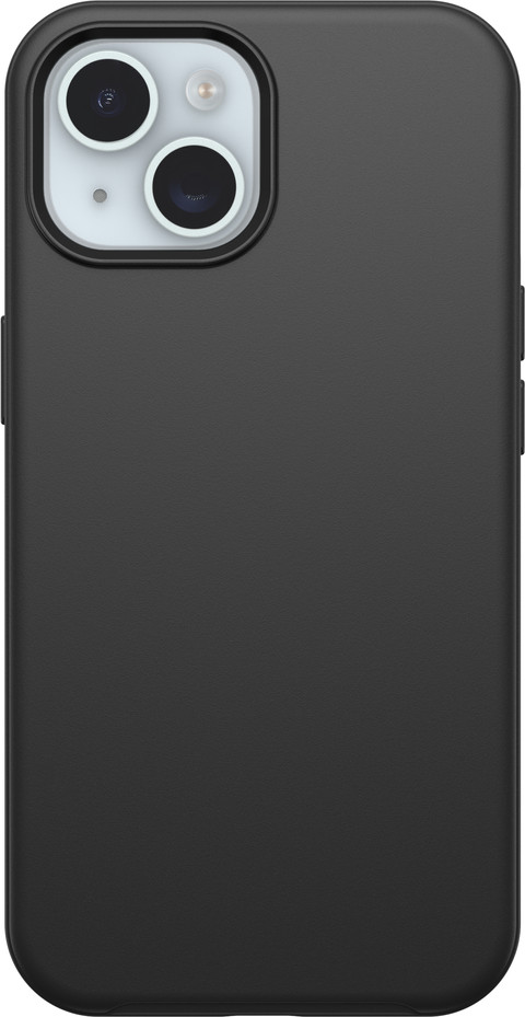 OtterBox Symmetry Apple iPhone 15 Back Cover Black back