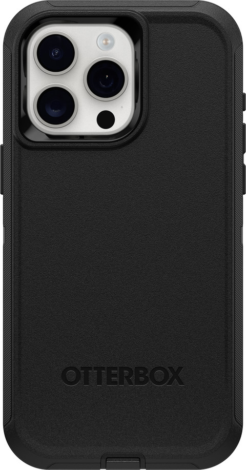 OtterBox Defender Apple iPhone 15 Pro Max Back Cover Black back