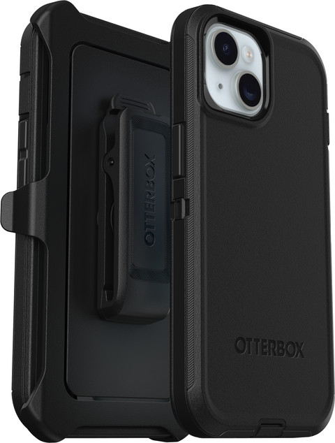 Otterbox Defender Apple iPhone 15 Back Cover Noir côté droit