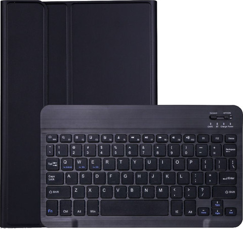 Just in Case Premium Samsung Galaxy Tab S9/Tab S9 FE Keyboard Cover QWERTY Black combined product