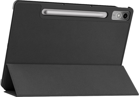 Just in Case Smart Tri-Fold Lenovo Tab P12 Book Case Black right side