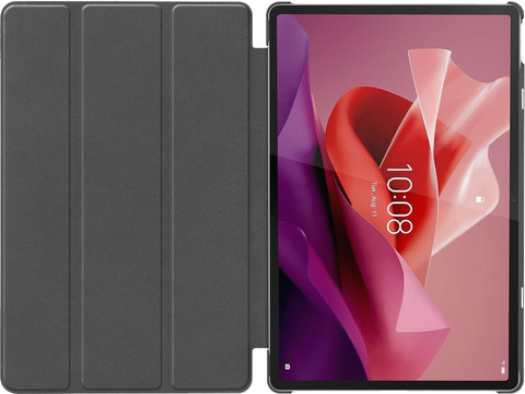 Just in Case Smart Tri-Fold Lenovo Tab P12 Book Case Black front